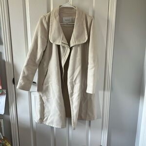Babaton Aritzia Cormac Cream Wool Coat